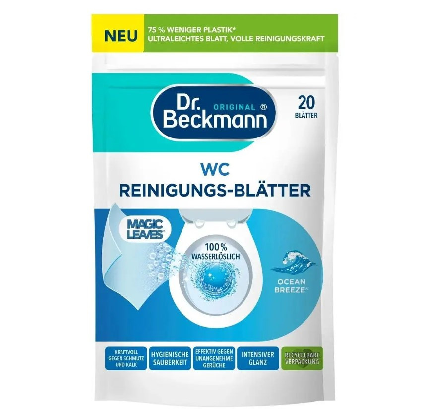 Dr.Beckmann Magic Leaves растворимые листья к WC Ocean 20шт